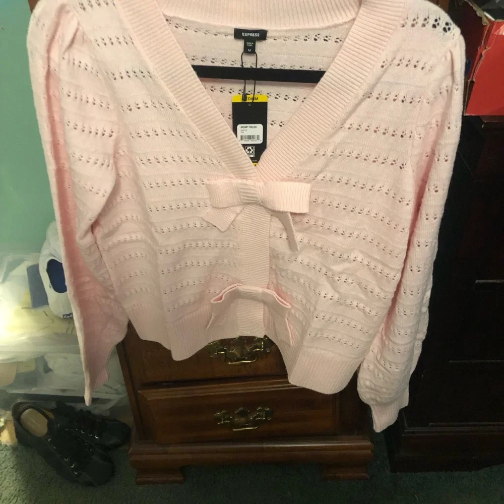 Women's Express Ballerina (Pink) with Bow Accents - Picture 8 of 12
